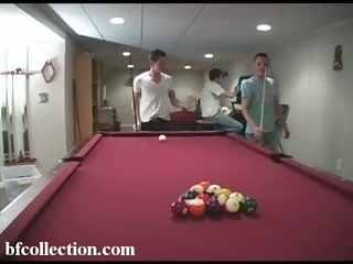 Guys Fucking On Billiard Table With Stud Wanking