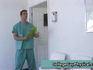 Aaron gets his nice cock examined