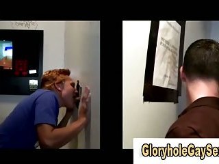 Gloryhole gay gets  guy cock