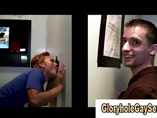 Gay bj for  twink at gloryhole