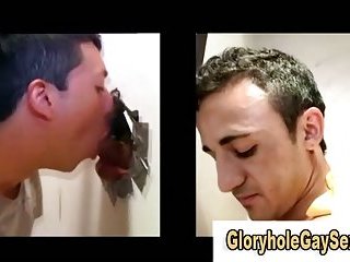 twink gets gay bj at gloryhole