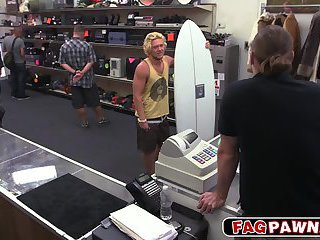 Blondie gets a dick in his mouth and fuck him in the ass