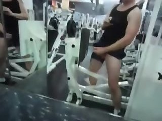 Jerking off at the gym