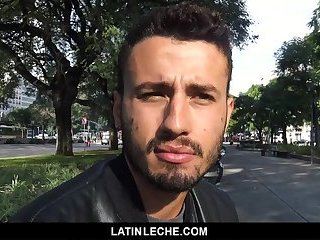 LatinLeche - Sexy Brazilian Guy Sucks and Fucked for Money