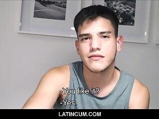 Straight Amateur Young Latino Boy Paid Cash For Gay Orgy