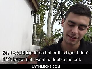 Straight Latino Virgin Spitroasted By Uncut Cocks