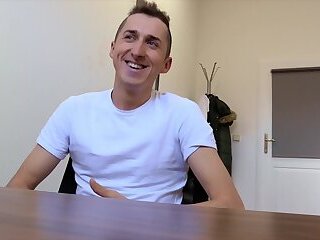DIRTY SCOUT - Sexy hunk goes for an interview and gets fucked