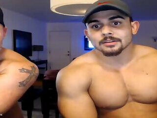 Muscle guys showing their dicks