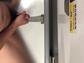 Cum on train changing table