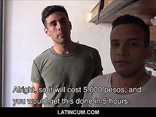 Amateur Latino Maintenance Boys Fuck For Cash While On Job Site