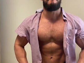 Airon Muscle Ripping the shirt brutally