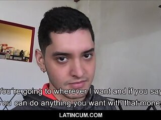 Cute Latino Twink Boy Paid Cash To Fuck Producer POV