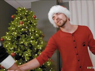 Lovely christmas gay fucking