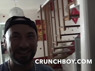 french slut creampied in jockstrap bareback by daddy master huge cock for crunchboy