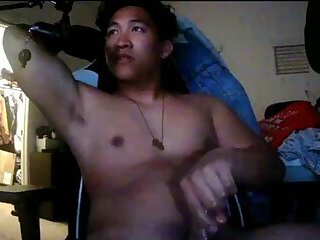 Asian Alpha Flexes his huge biceps