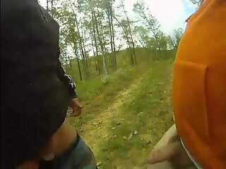 Muddybubbas blowjob in the woods