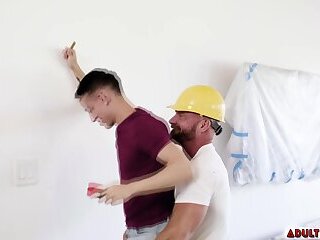 Getting Anal Fucked by the Beefy Contractor