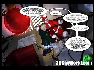 Gay Christmas- Santa Fucks Twink Comic Story or Xmas 3D Anime Cartoons
