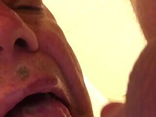 mouth begging for cock