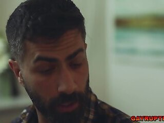Adam Ramzi and Jayden Marcos in an intsense and steamy barebback gay sex