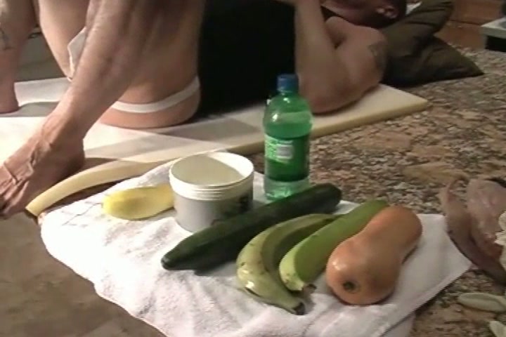 Unforgettable fucking ass hole with vegetables & instruments -  BoyFriendTV.com