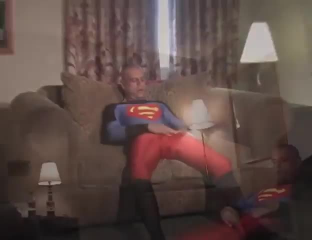 Superman cock sucking