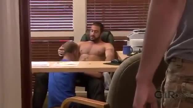 Nasty Gay Trio Fucking In Office 