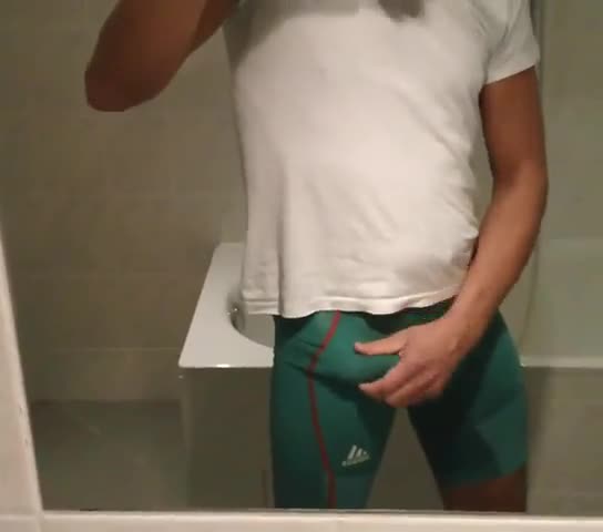 Cum through my Adidas shorts