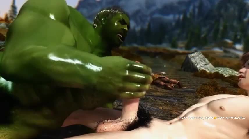 Hulk Dick Porn - SMALL TWINK AND THE GIANT HULK IN GAY 3DGAME - BoyFriendTV.com