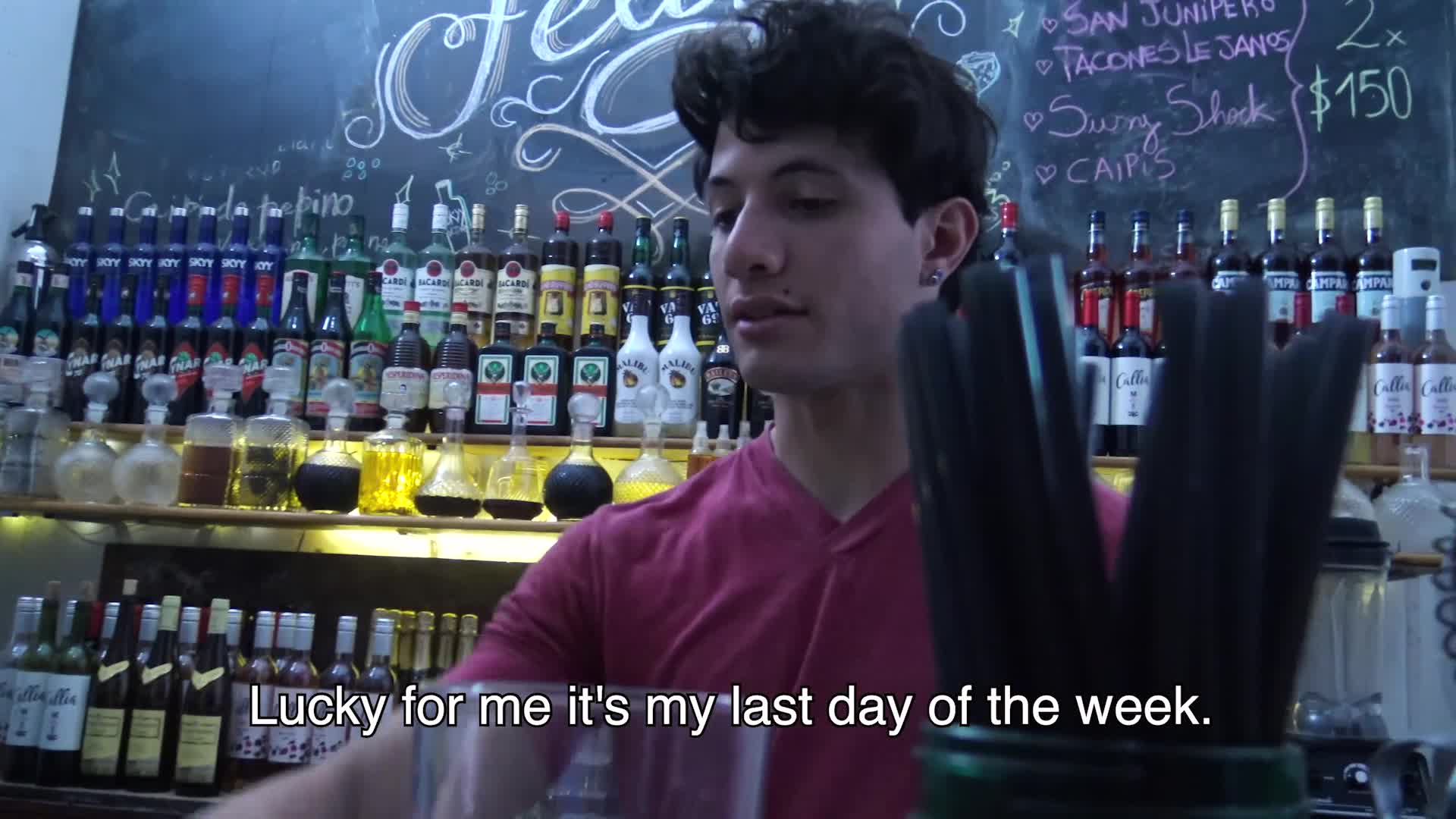 LatinLeche - Cum Thirsty Boy Sucks A Bartenders Uncut Cock - BoyFriendTV.com