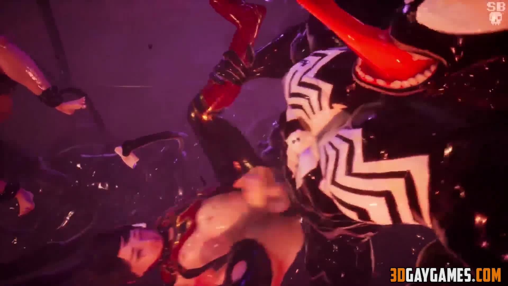 venom spiderman gay porn 3d animation