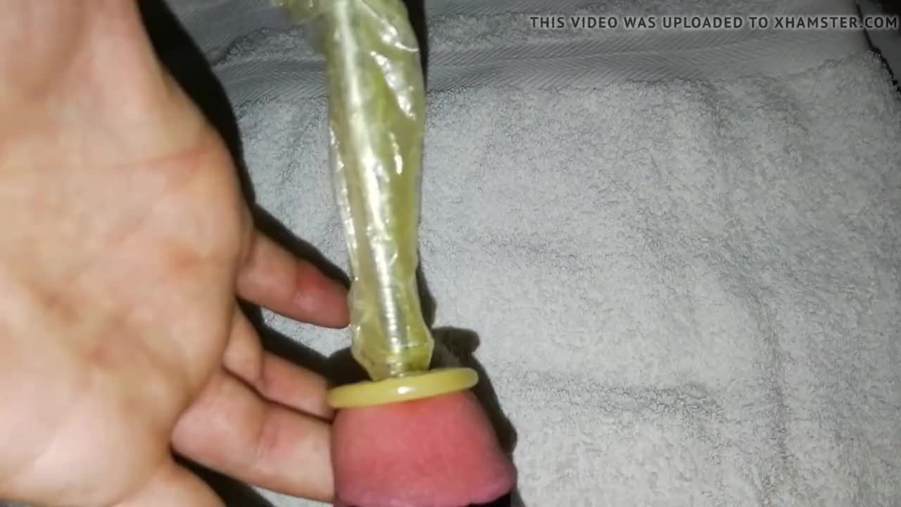 Rolling condom into urethra compilation, urethral sounding - BoyFriendTV.com