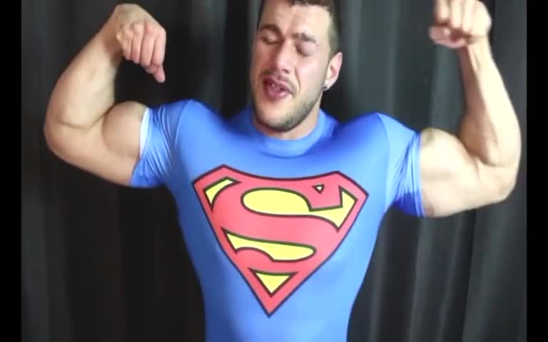 Superman big cock cum