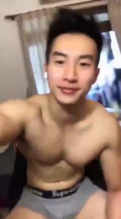Chinese Hunk Solo Show No Cum