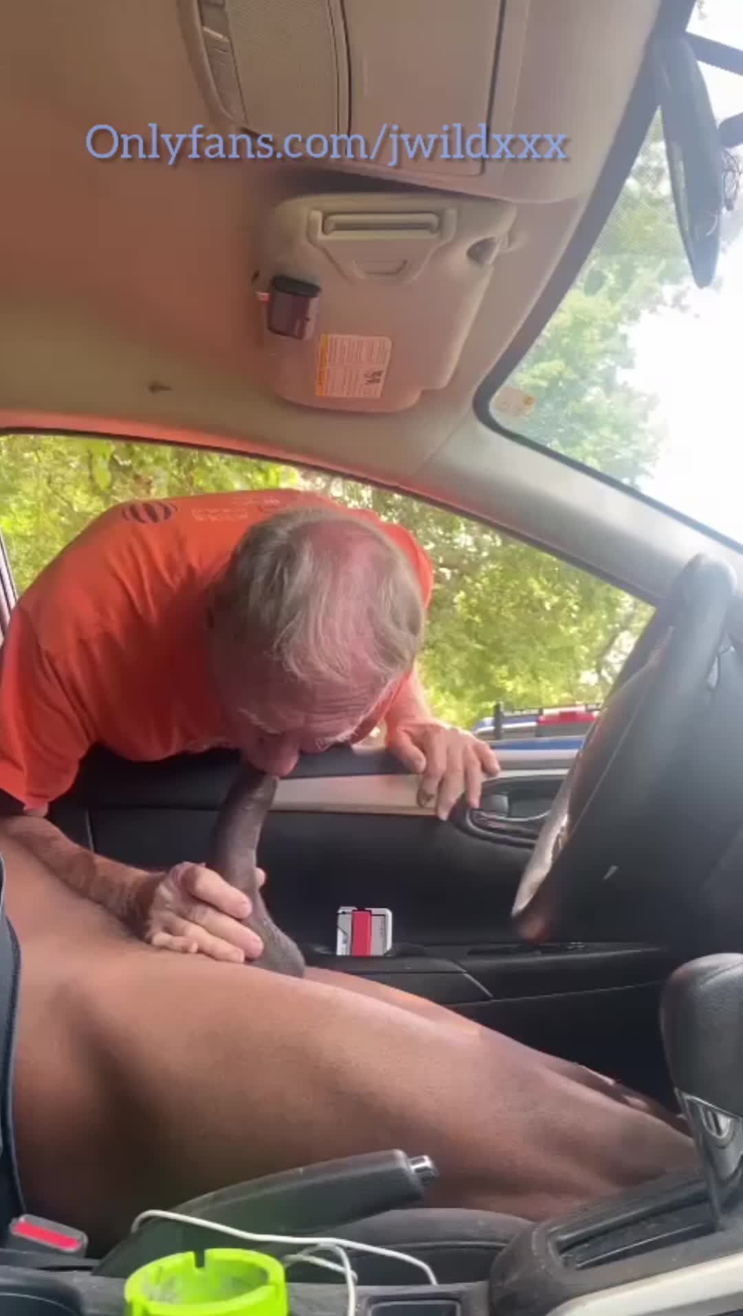 Cruising Old Man Catches Me Stroking My Big Cock