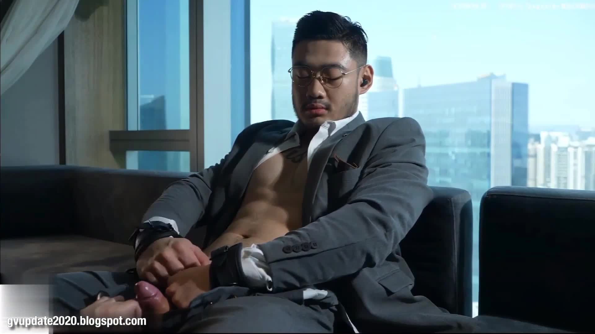 Masculine Hairy Man - Asian Taiwanese Straight Gets A Blowjob For Photoshoot pic