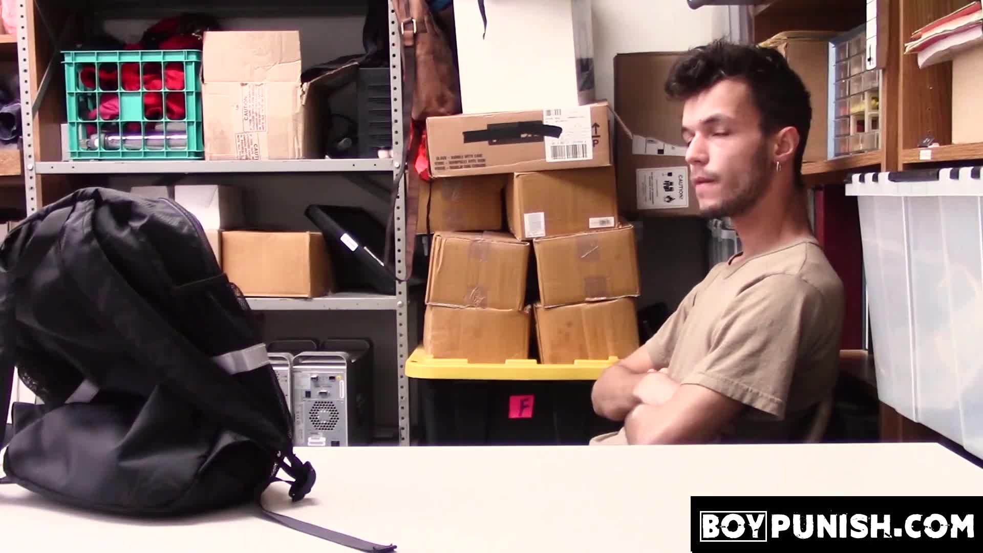 Young shoplifter sucking big cock of officers before raw fucking  - BoyFriendTV.com