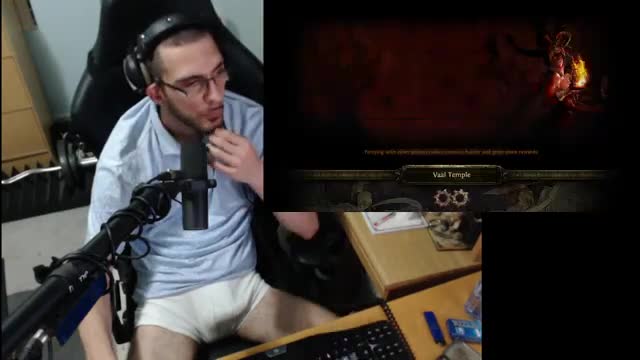 path of exile gaming in underwear