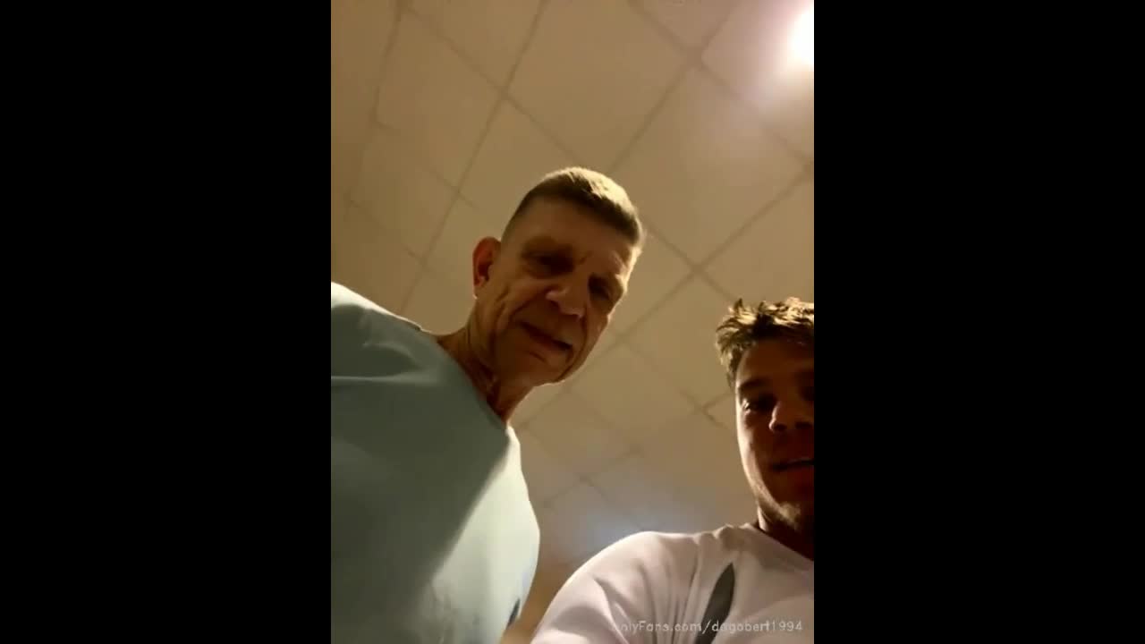 Dad and Son Nude Livestream Gym Shower Together  - BoyFriendTV.com